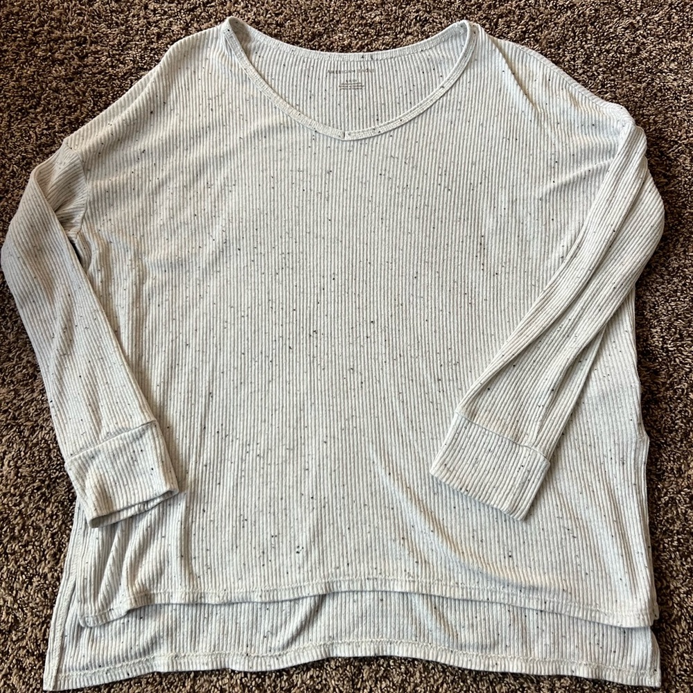 American Eagle oversized ribbed long sleeve